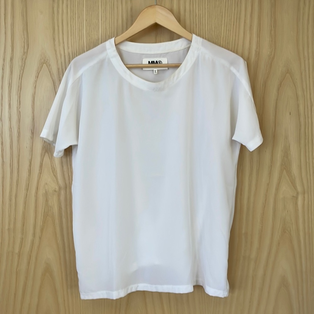 Maison Martin Margiela white blouse shirt sleeve